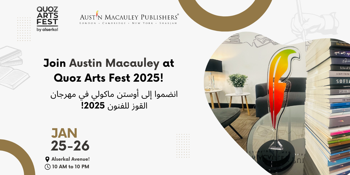 Join Austin Macauley at Quoz Arts Fest 2025!